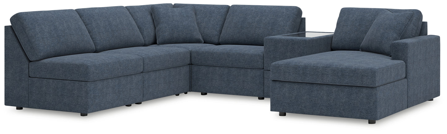 Cassel Furniture Outlet - Ashley Furniture - Modmax Sectional - 6-Piece Sectional with Chaise and Storage Console / Ink - 92121S22