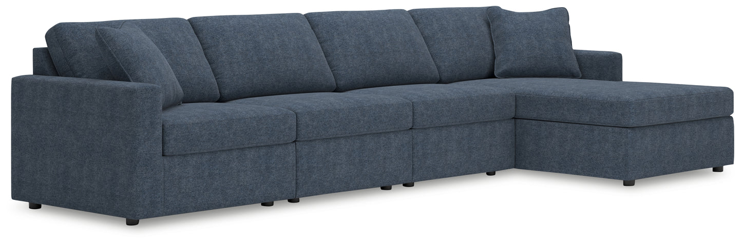 Cassel Furniture Outlet - Ashley Furniture - Modmax Sectional - RAF 4-Piece Sectional with Chaise / Ink - 92121S27