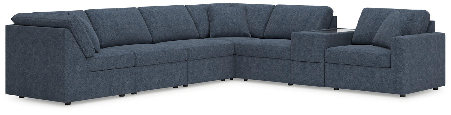 Cassel Furniture Outlet - Ashley Furniture - Modmax Sectional - 7-Piece Sectional with Storage Console / Ink - 92121S32