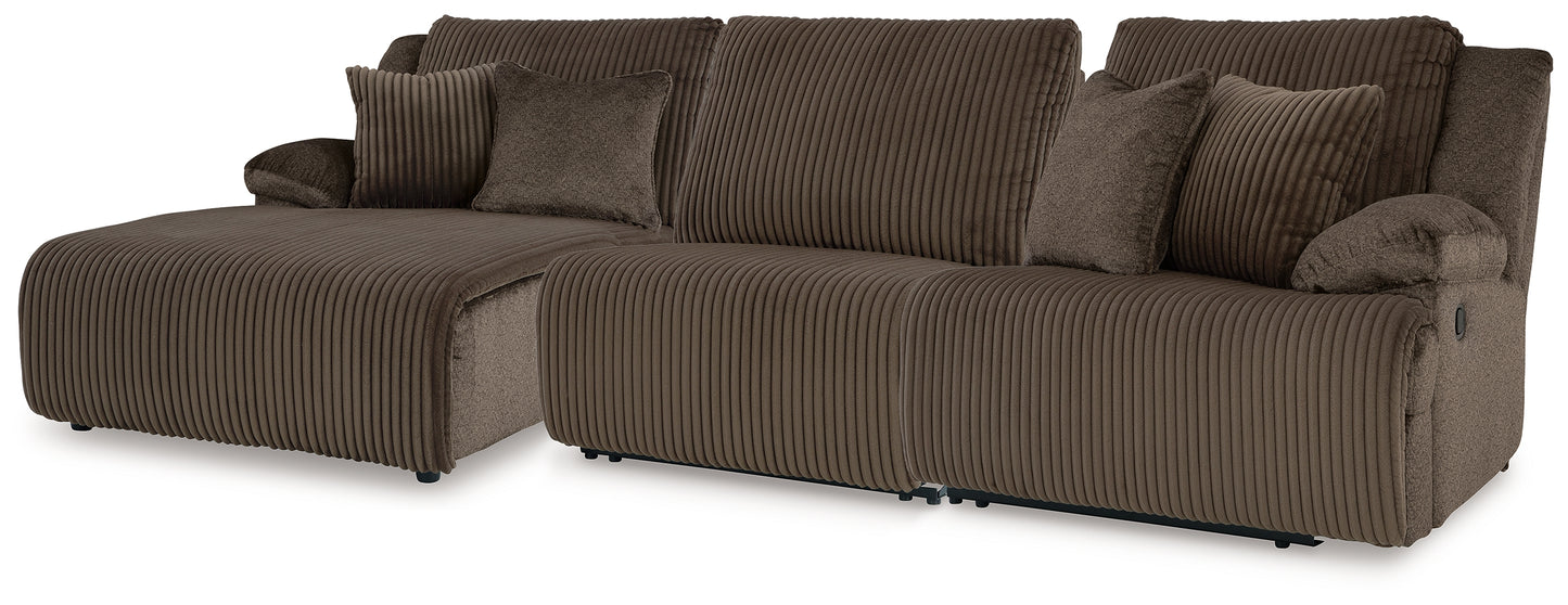 Cassel Furniture Outlet - Ashley Furniture - Top Tier Sectional - 3-Piece Sofa Chaise Sectional / Chocolate - 92705S11