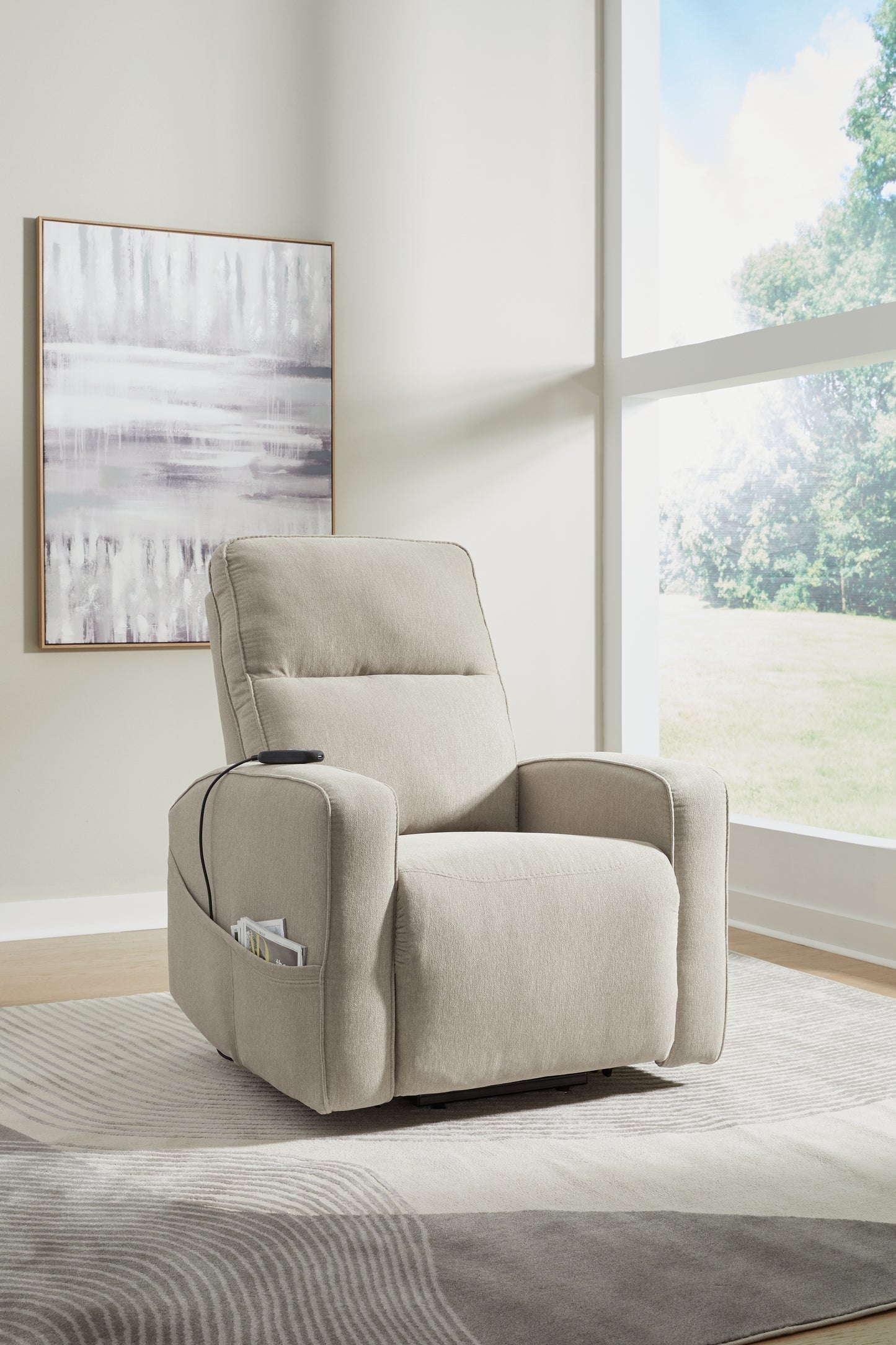 Cassel Furniture Outlet - Ashley Furniture - Starganza Living Room - Power Lift Recliner / Smoke - 9370512