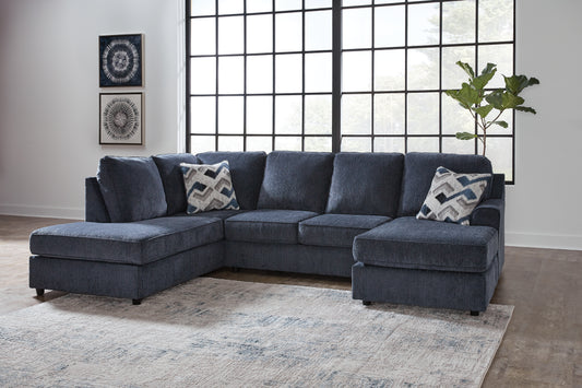 Cassel Furniture Outlet - Ashley Furniture - Albar Place Sectional - LAF 2-Piece Sectional / Cobalt - 95302S1