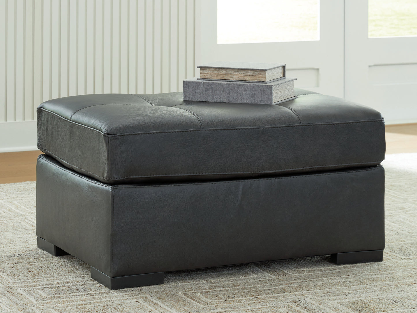 Cassel Furniture Outlet - Ashley Furniture - Brindley Pier Living Room - Oversized Accent Ottoman / Fog - 9950308
