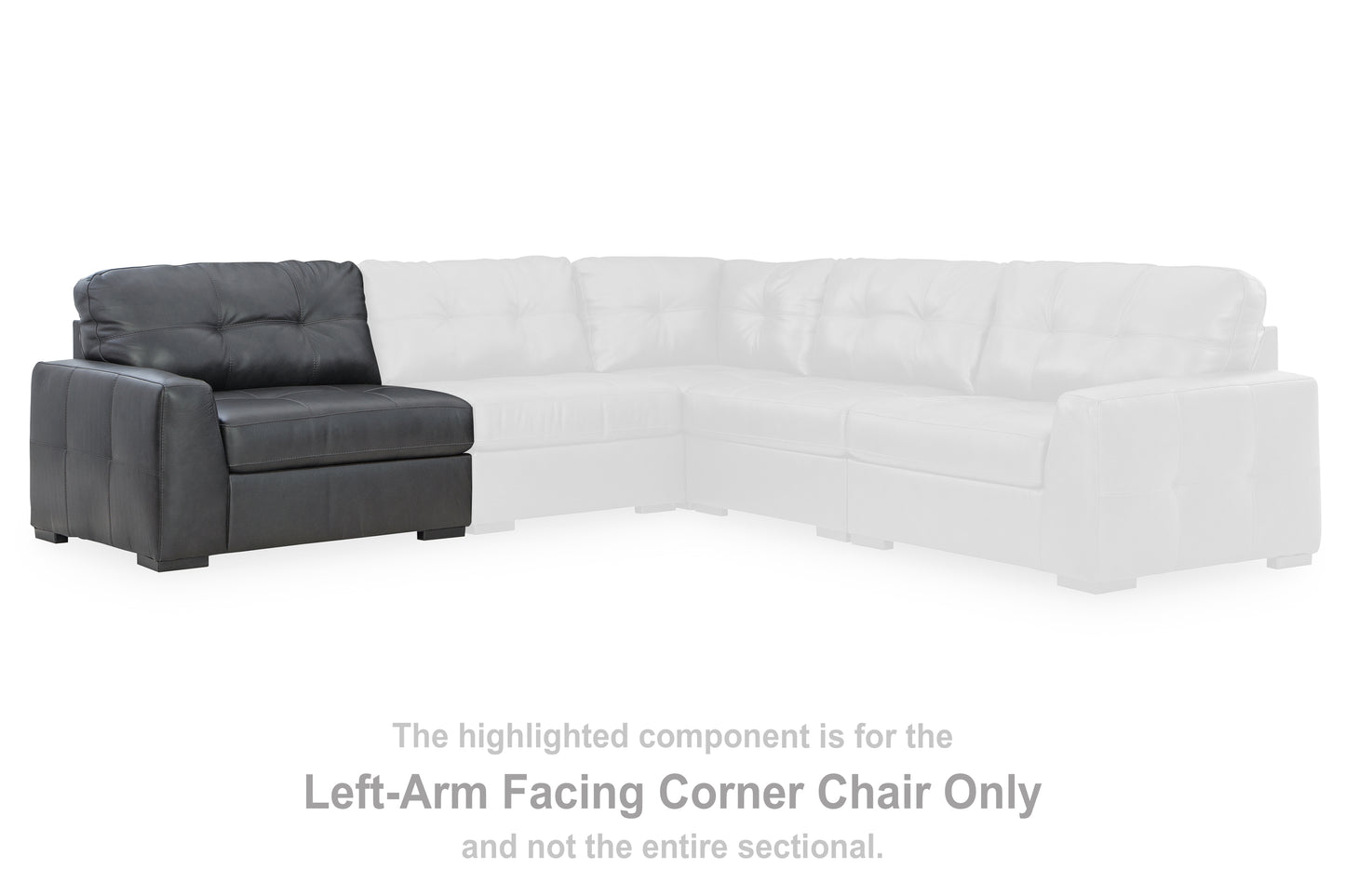 Cassel Furniture Outlet - Ashley Furniture - Brindley Pier Sectional - LAF Corner Chair / Fog - 9950364