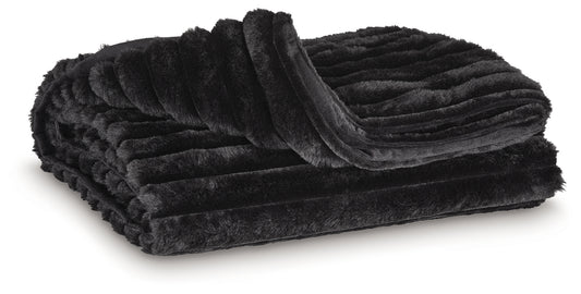 Cassel Furniture Outlet - Ashley Furniture - Alsonwell Throw (Set of 3) - Throw (3/CS) / Black - A1001083