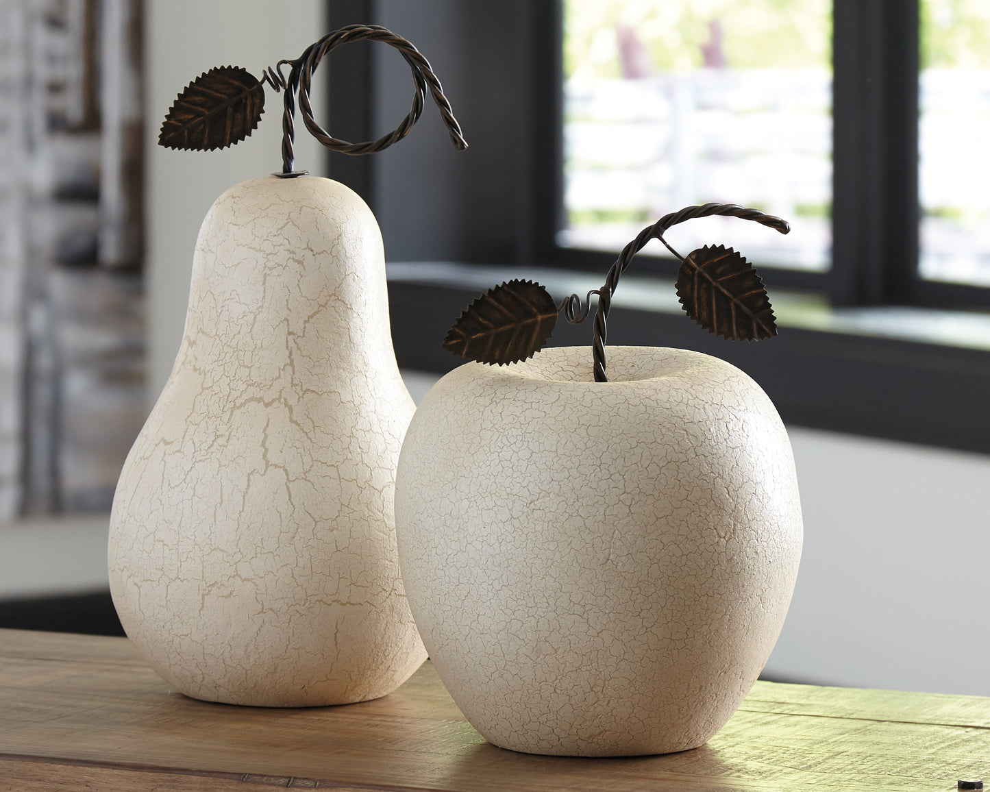 Cassel Furniture Outlet - Ashley Furniture - Bidelia Sculpture - Sculpture Set (Set of 2) / Antique White - A2000381