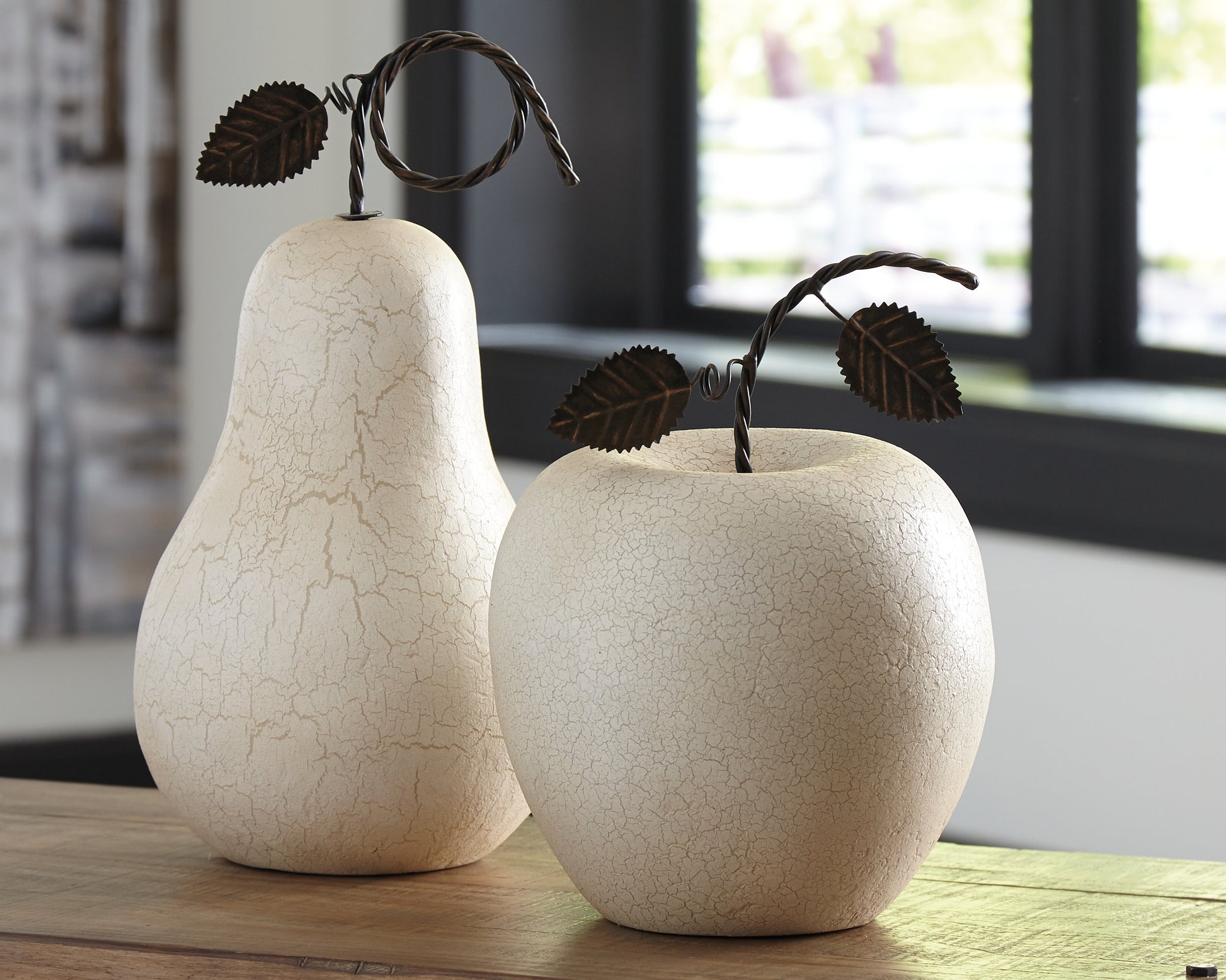 Cassel Furniture Outlet - Ashley Furniture - Bidelia Sculpture - Sculpture Set (Set of 2) / Antique White - A2000381