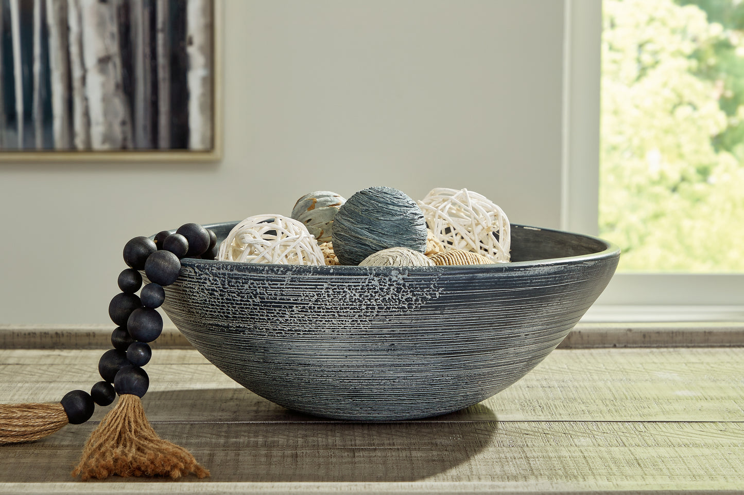 Cassel Furniture Outlet - Ashley Furniture - Meadie Bowl - Bowl / Distressed Black - A2000792