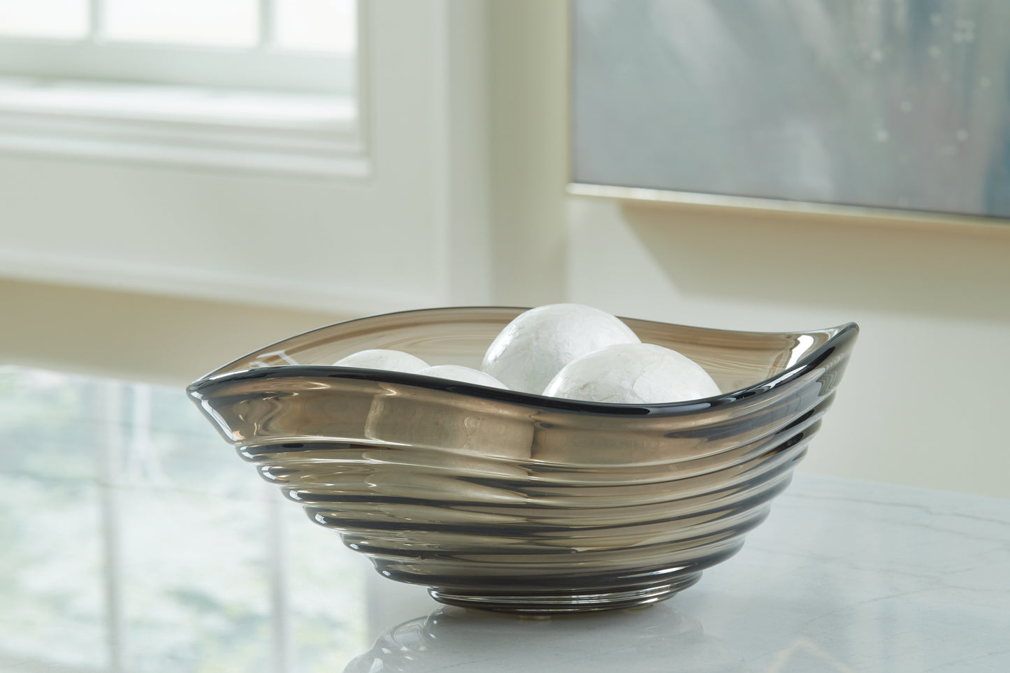 Cassel Furniture Outlet - Ashley Furniture - Solariston Bowl - Bowl / Gray/Brown - A2900016