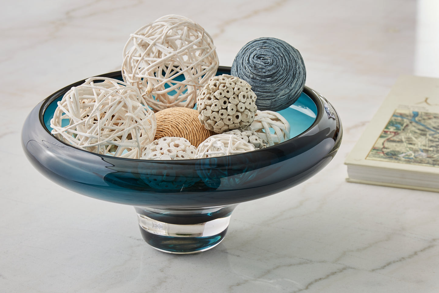Cassel Furniture Outlet - Ashley Furniture - Vallborough Bowl - Bowl / Teal Blue - A2900017