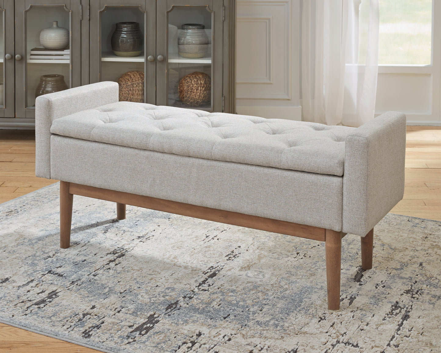 Cassel Furniture Outlet - Ashley Furniture - Briarson Storage Bench - Storage Bench / Beige/Brown / 50"W x 18"D x 22"H - A3000247