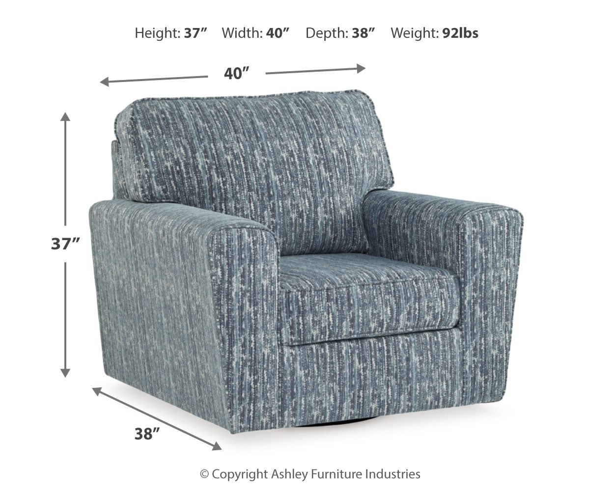 Aterburm Swivel Accent Chair