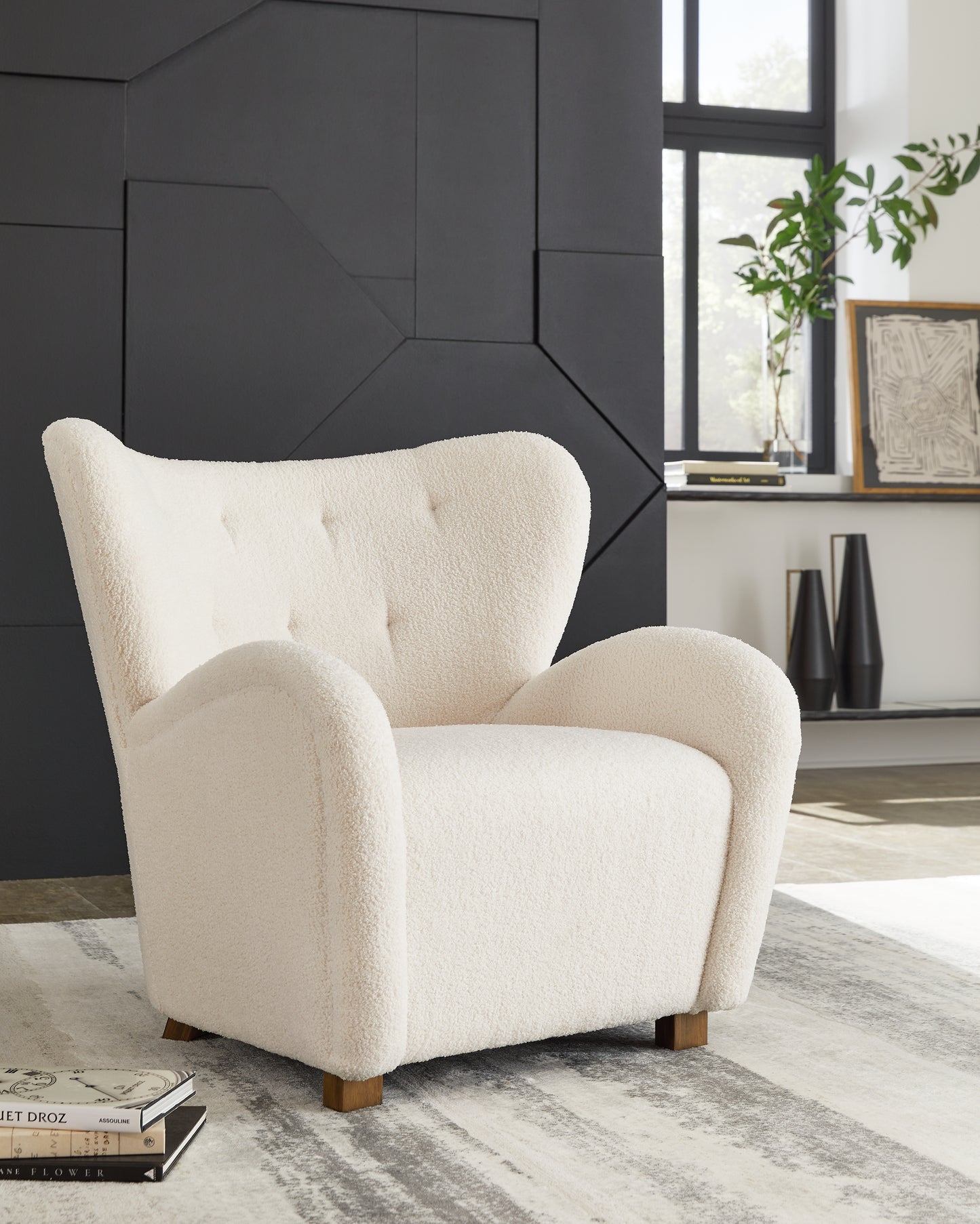 Cassel Furniture Outlet - Ashley Furniture - Larbell Accent Chair - Accent Chair / Ecru - A3000709