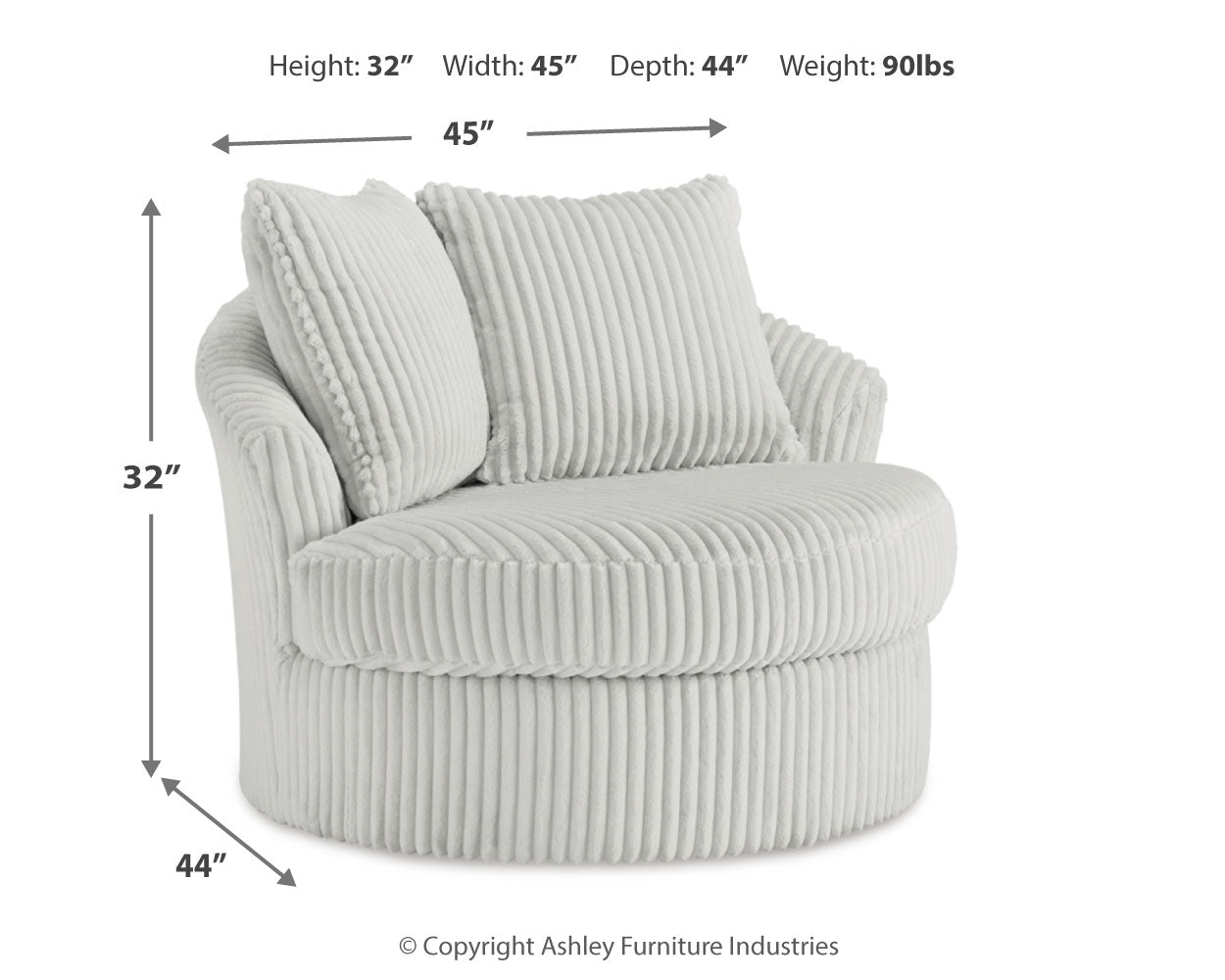 Gramwell Swivel Accent Chair