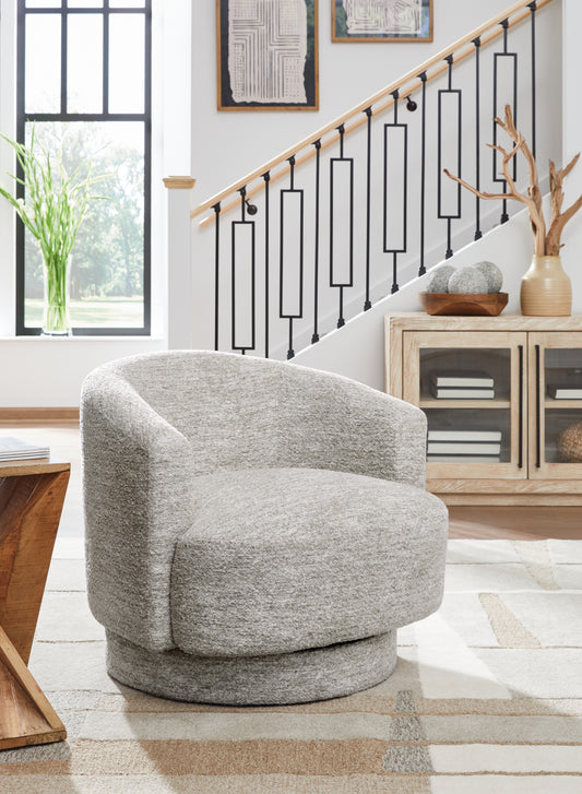 Cassel Furniture Outlet - Ashley Furniture - Wardsor Swivel Accent Chair - Swivel Accent Chair / Stone - A3000731
