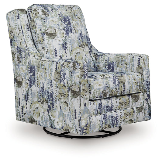 Cassel Furniture Outlet - Ashley Furniture - Dustinford Swivel Glider Accent Chair - Swivel Glider Accent Chair / Multi - A3000732