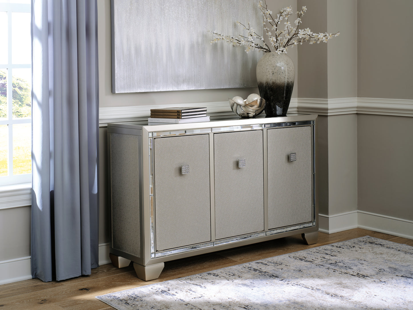 Cassel Furniture Outlet - Ashley Furniture - Chaseton Accent Cabinet - Accent Cabinet / Champagne - A4000335