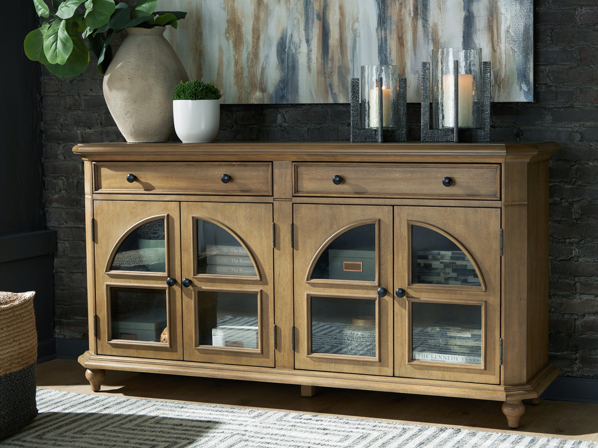 Cassel Furniture Outlet - Ashley Furniture - Barlomore Accent Cabinet - Accent Cabinet / Brown - A4000597