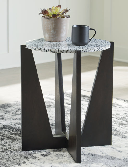 Cassel Furniture Outlet - Ashley Furniture - Tellrich Accent Table - Accent Table / Black/White - A4000616