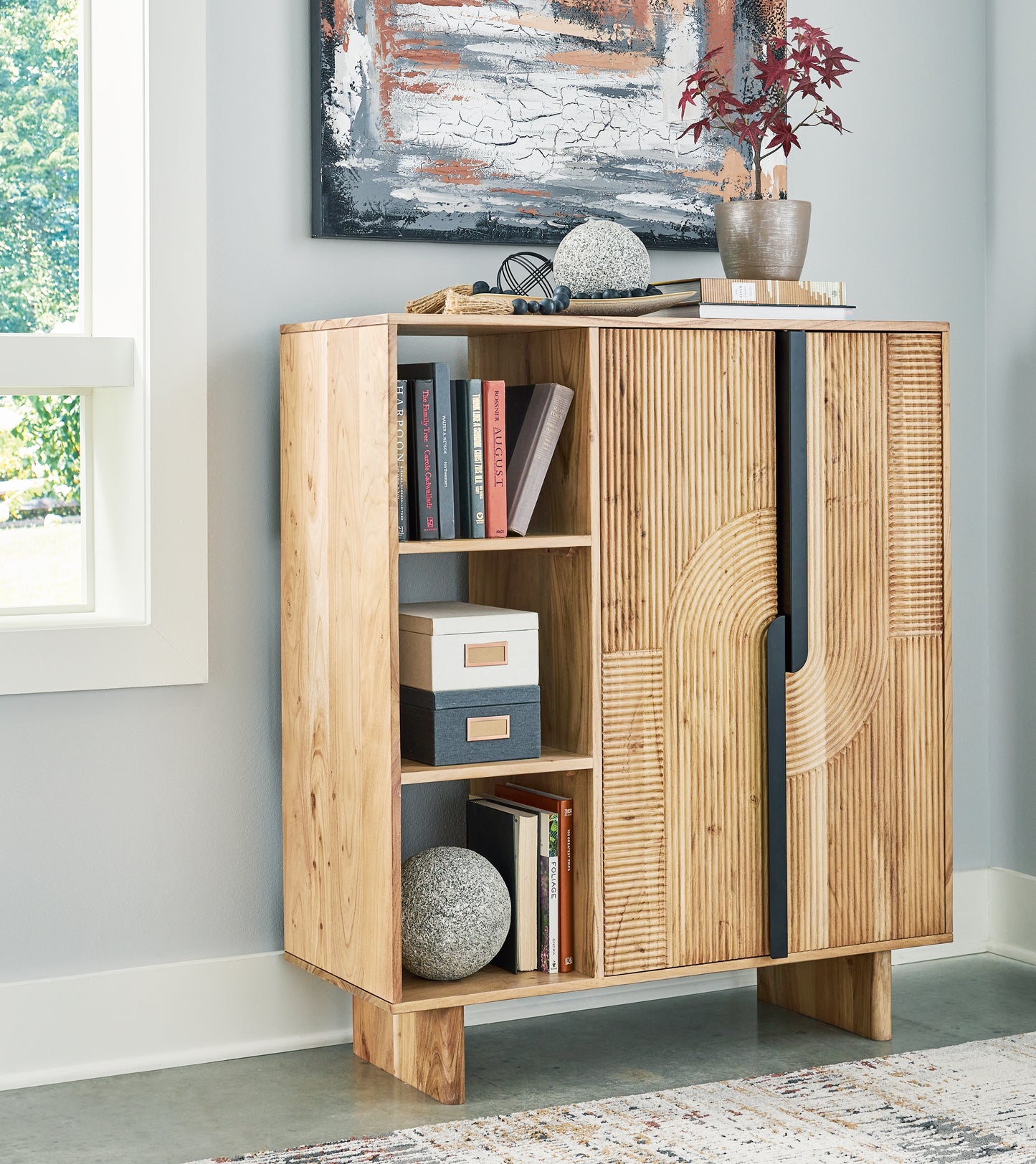 Cassel Furniture Outlet - Ashley Furniture - Kierwell Accent Cabinet - Accent Cabinet / Natural - A4000653