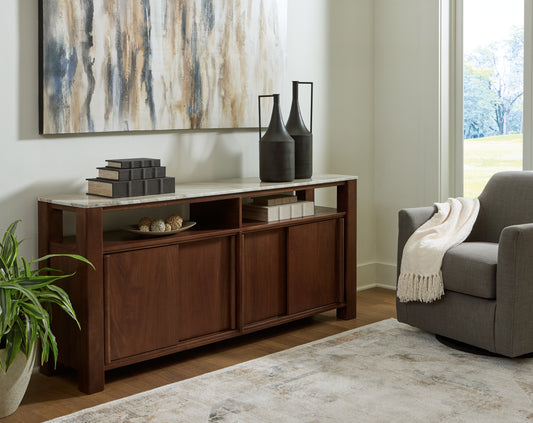 Cassel Furniture Outlet - Ashley Furniture - Tobinville Accent Cabinet - Accent Cabinet / Dark Brown - A4000673