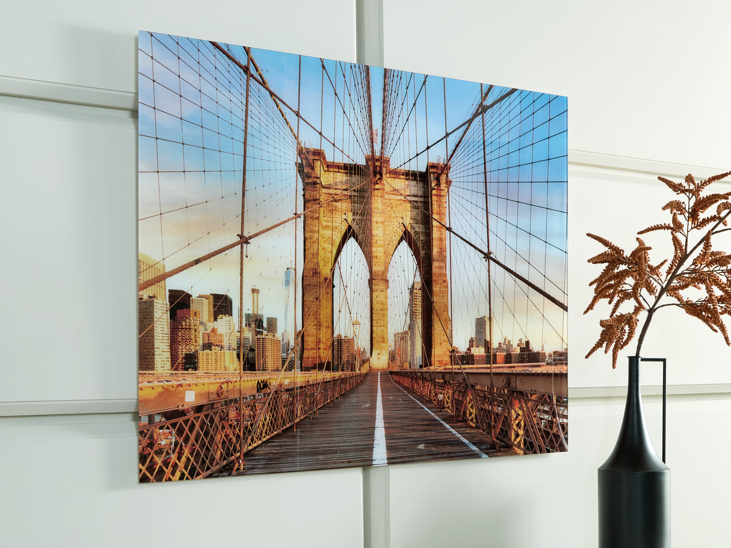 Cassel Furniture Outlet - Ashley Furniture - Shayward Wall Decor - Wall Art / Blue/Amber - A8000435