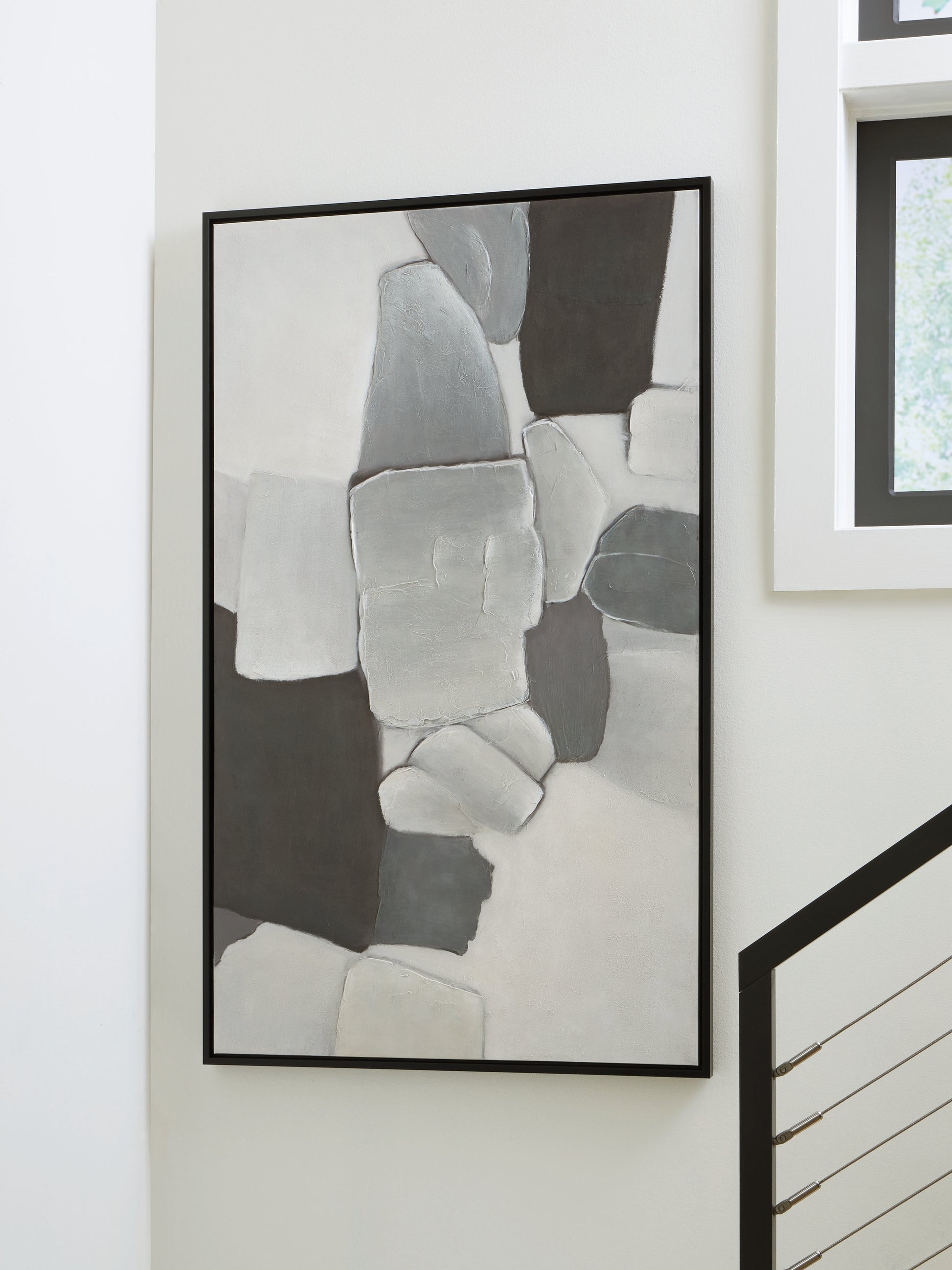 Cassel Furniture Outlet - Ashley Furniture - Adilson Wall Decor - Wall Art / White/Gray/Black - A8000463