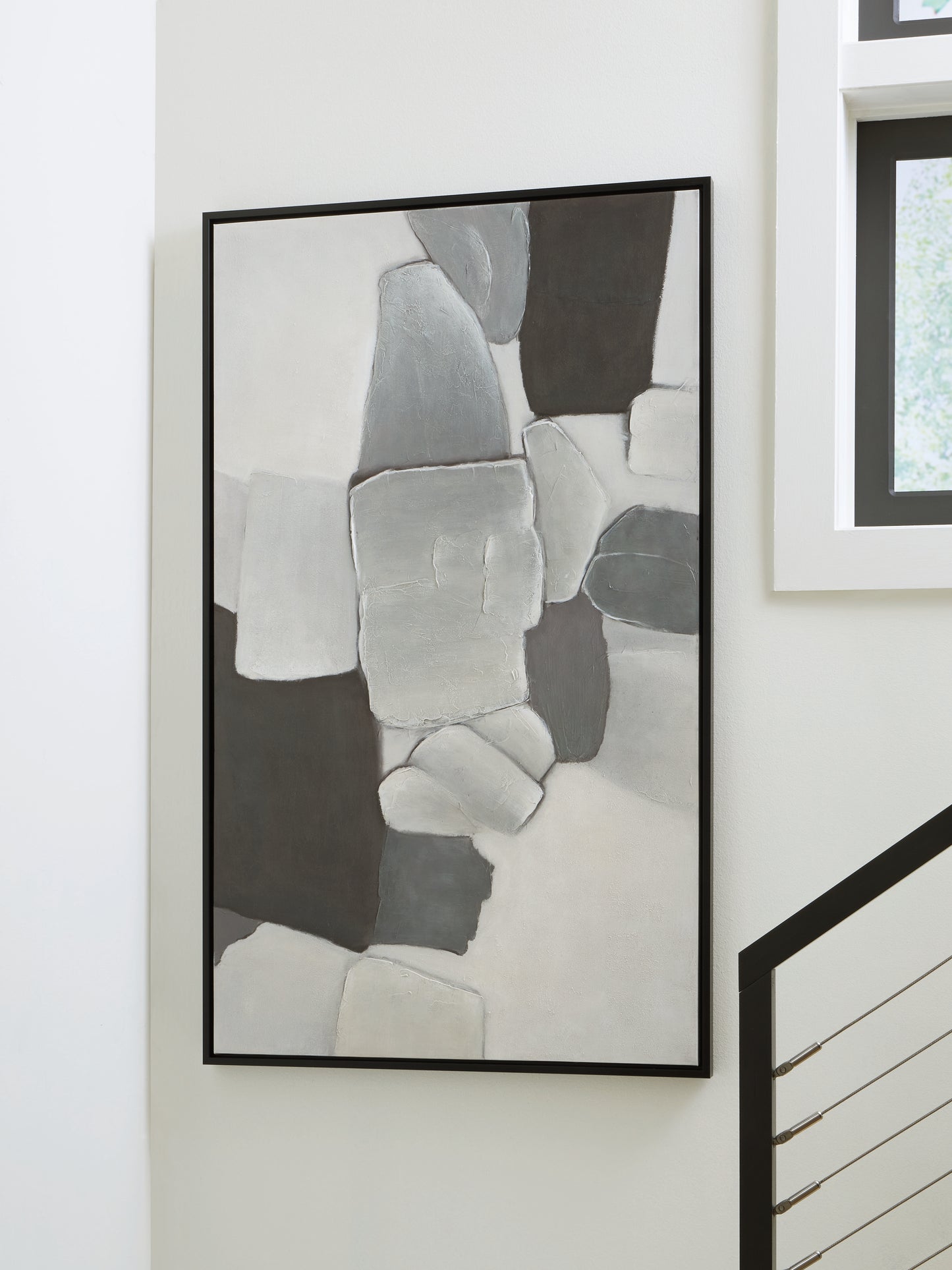 Cassel Furniture Outlet - Ashley Furniture - Adilson Wall Decor - Wall Art / White/Gray/Black - A8000463