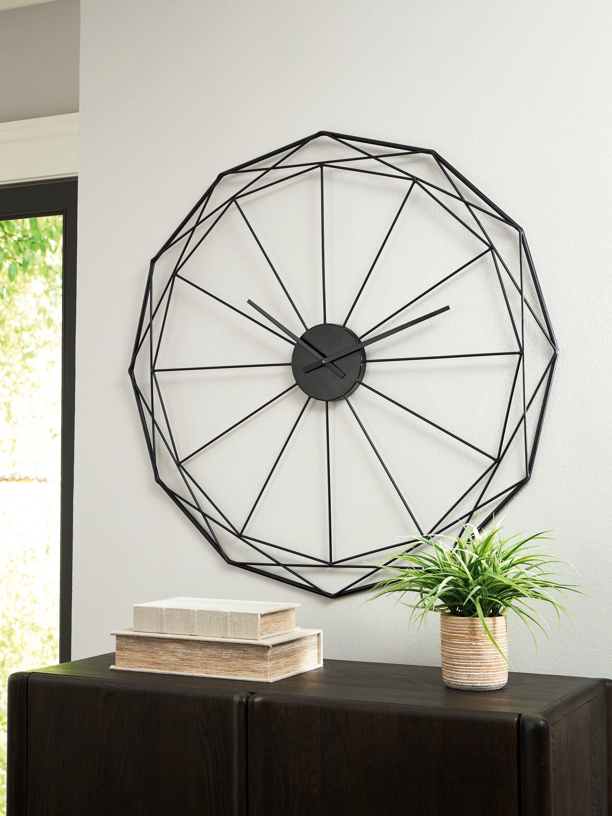 Cassel Furniture Outlet - Ashley Furniture - Arkthorne Wall Decor - Wall Clock / Black - A8010429