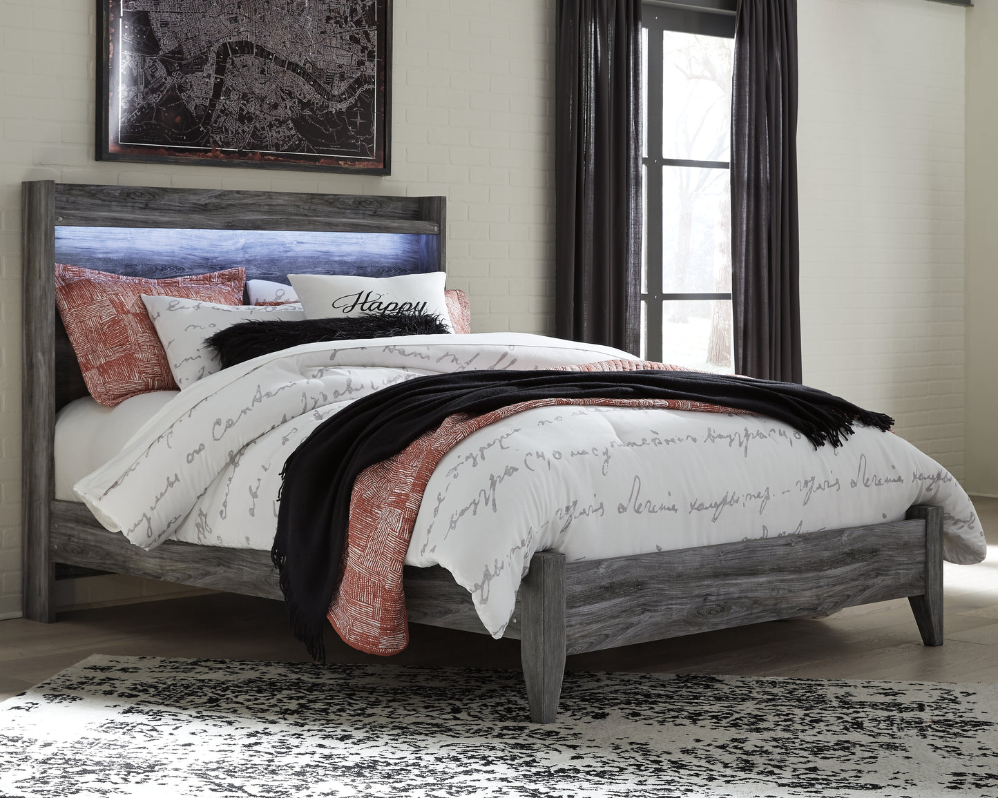Cassel Furniture Outlet - Ashley Furniture - Baystorm Bedroom - Queen Panel Bed / Gray - B221B2