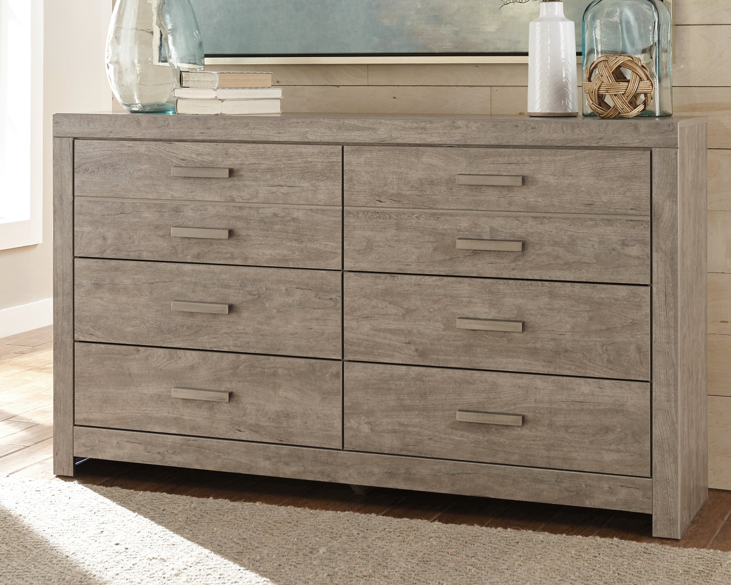 Cassel Furniture Outlet - Ashley Furniture - Culverbach Bedroom - Six Drawer Dresser / Gray - B070-31