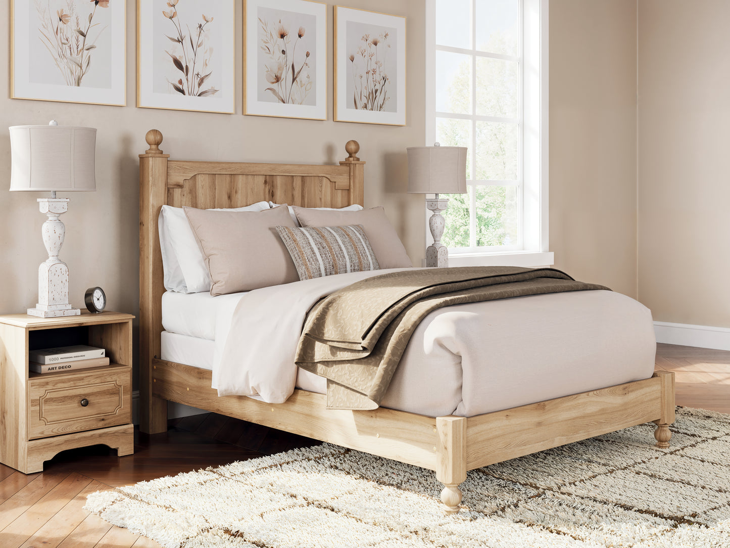 Cassel Furniture Outlet - Ashley Furniture - Aleaport Bedroom - Full Panel Bed / Warm Brown - PCB1075B4