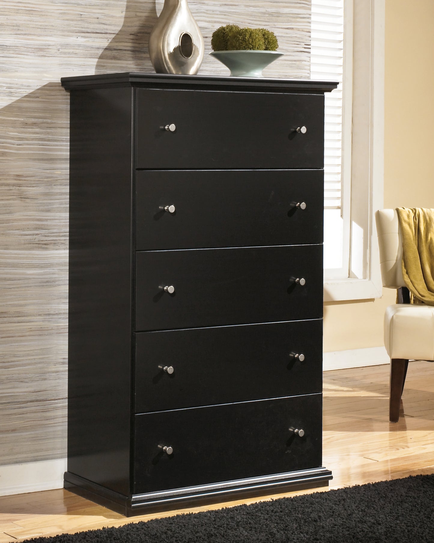 Cassel Furniture Outlet - Ashley Furniture - Maribel Bedroom - Dresser and Mirror / Black - B138B50