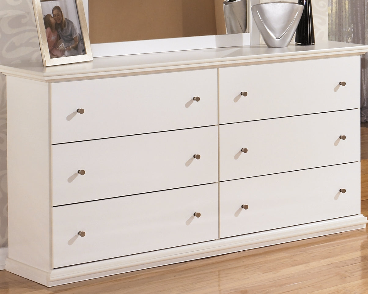 Cassel Furniture Outlet - Ashley Furniture - Bostwick Shoals Bedroom - Six Drawer Dresser / White - B139-31