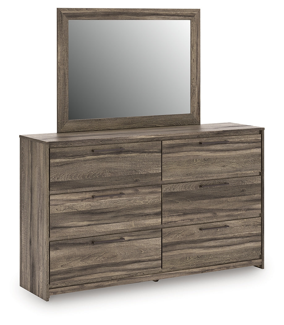 Cassel Furniture Outlet - Ashley Furniture - Elbrim Bedroom - Dresser and Mirror / Brown - PCB2005B1