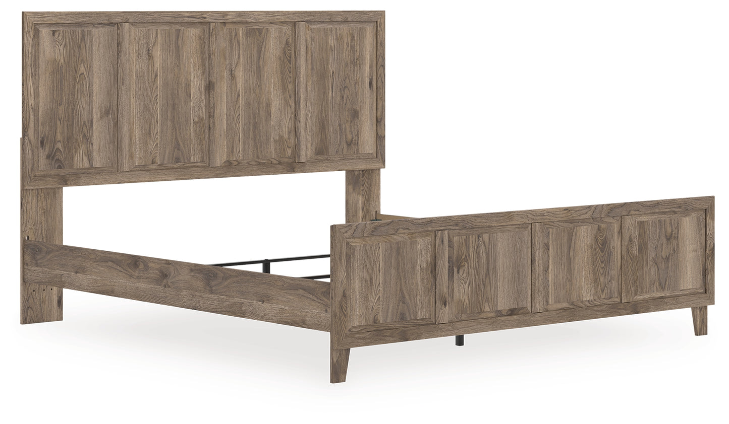 Cassel Furniture Outlet - Ashley Furniture - Rusticott Bedroom - King Panel Bed / Brown - PCB2260B6