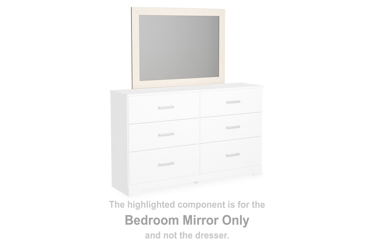 Cassel Furniture Outlet - Ashley Furniture - Stelsie Bedroom - Bedroom Mirror / White - B2588-36