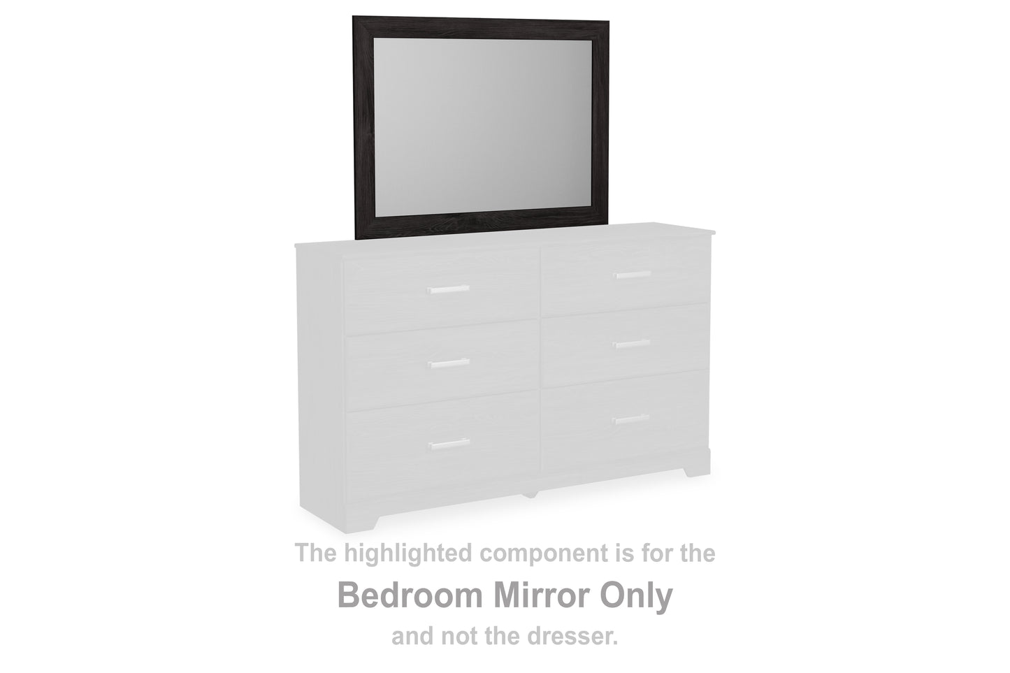 Cassel Furniture Outlet - Ashley Furniture - Belachime Bedroom - Bedroom Mirror / Charcoal - B2589-36