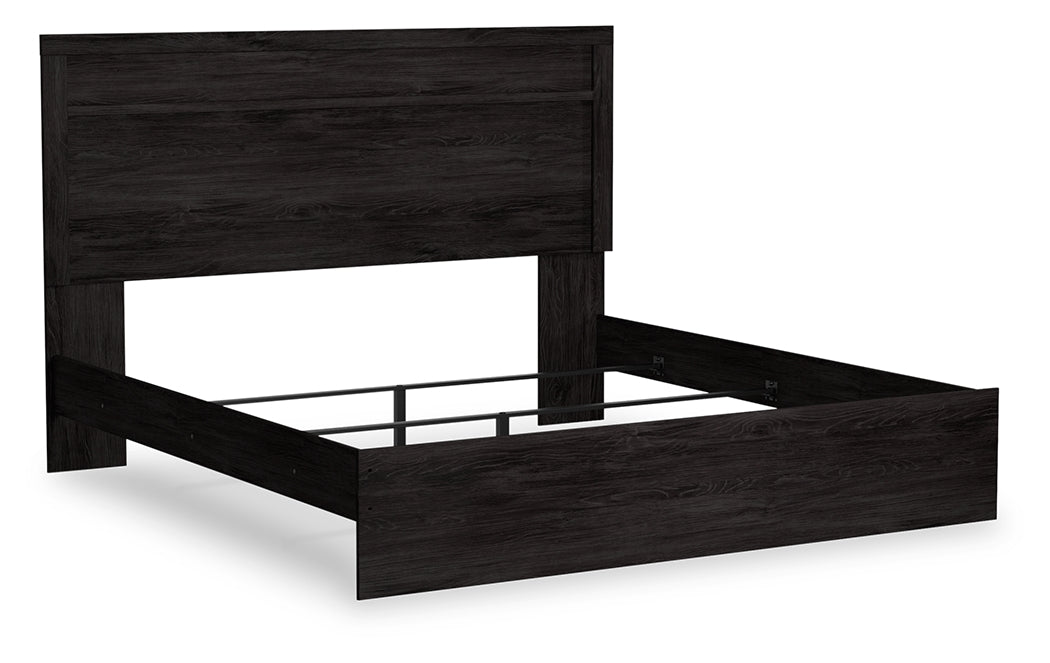 Cassel Furniture Outlet - Ashley Furniture - Belachime Bedroom - King Panel Bed / Charcoal - B2589B4