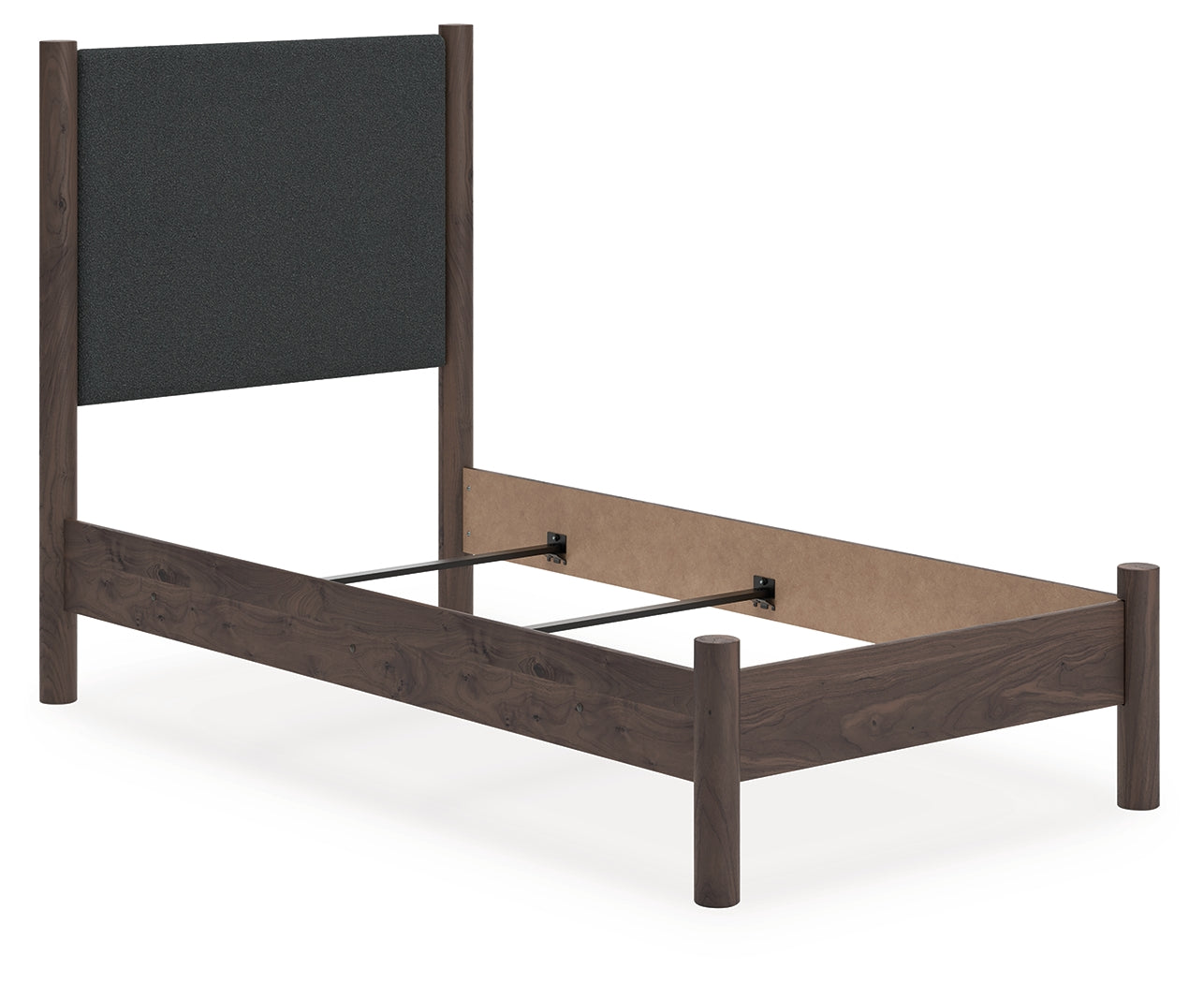 Cassel Furniture Outlet - Ashley Furniture - Pamytta Bedroom - Twin Upholstered Panel Bed / Brown - PCB2614B20