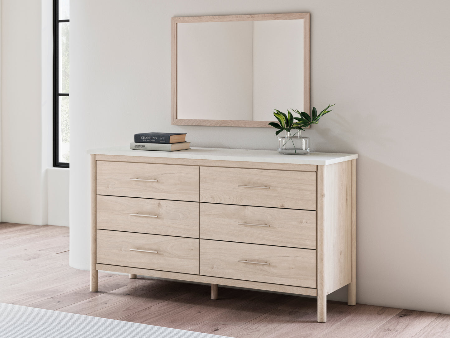 Cassel Furniture Outlet - Ashley Furniture - Cadmori Bedroom - Dresser and Mirror / Two-tone - B2615B1
