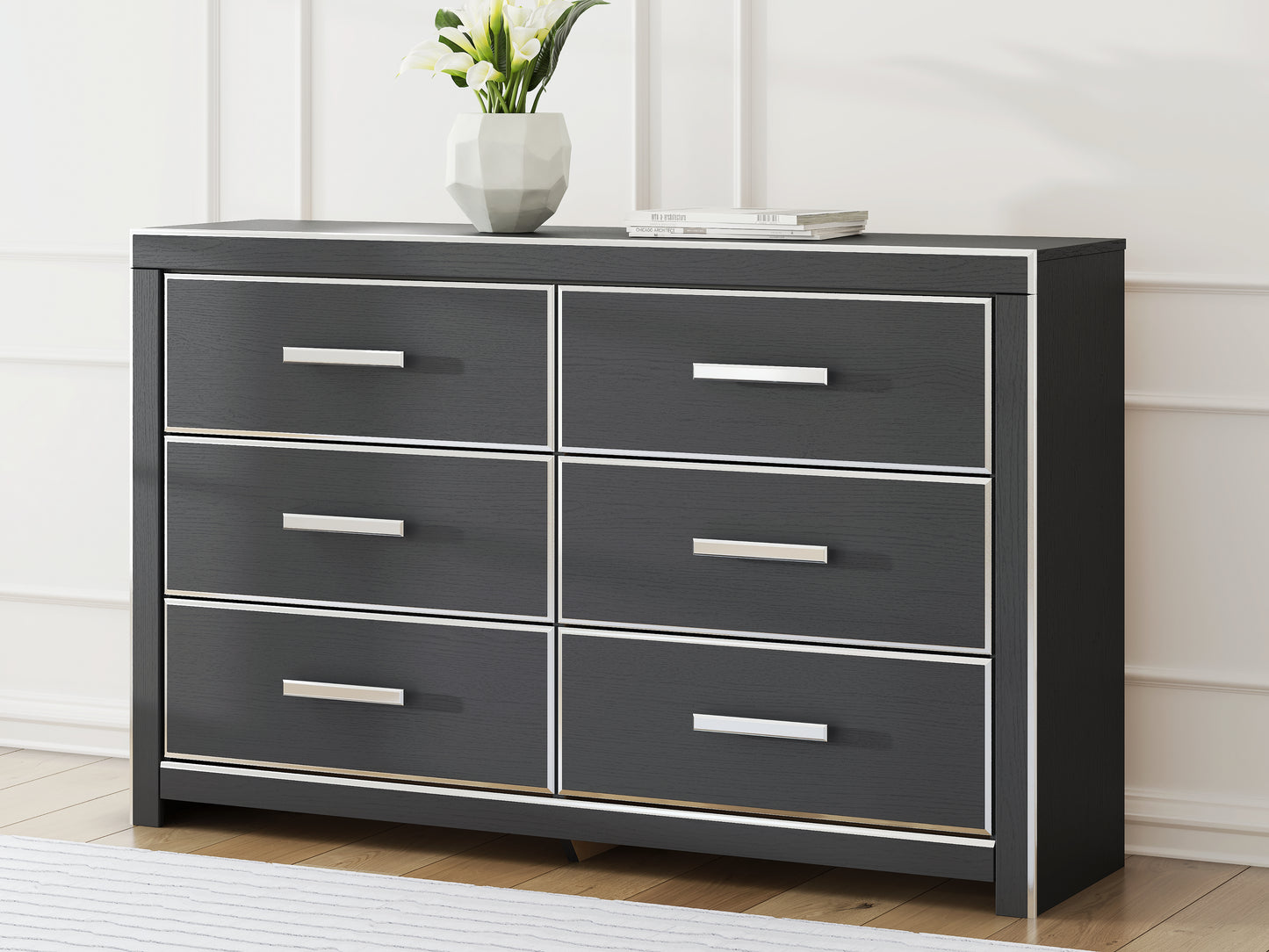 Cassel Furniture Outlet - Ashley Furniture - Zuraleus Bedroom - Six Drawer Dresser / Black - PCB3380-31