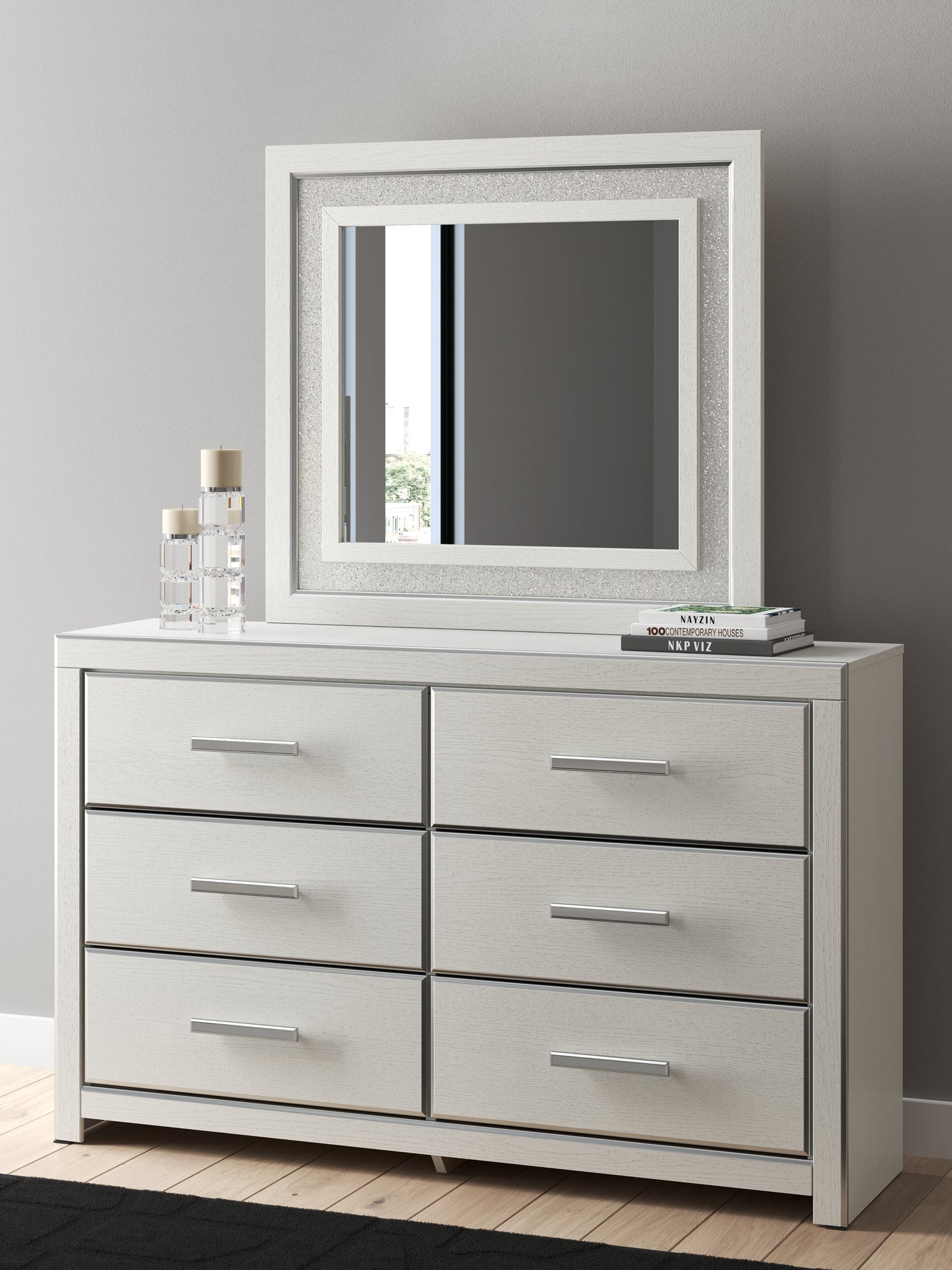 Cassel Furniture Outlet - Ashley Furniture - Zuraleus Bedroom - Dresser and Mirror / White - PCB3381B1