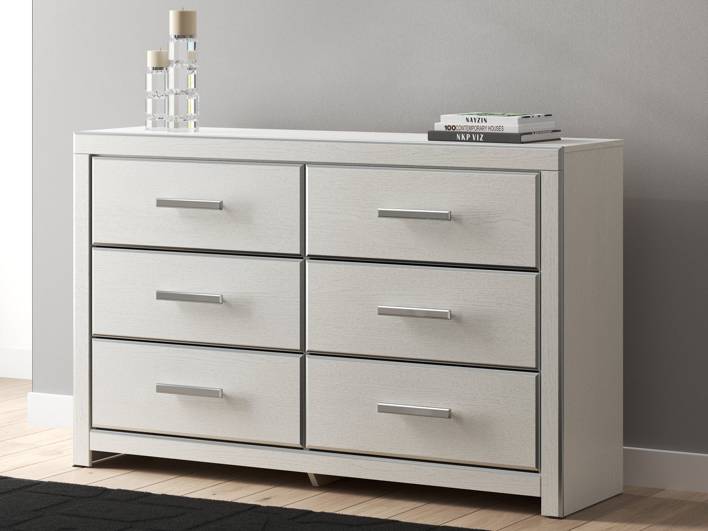 Cassel Furniture Outlet - Ashley Furniture - Zuraleus Bedroom - Six Drawer Dresser / White - PCB3381-31