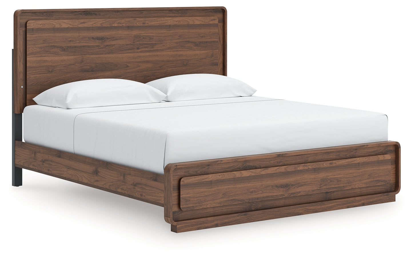 Cassel Furniture Outlet - Ashley Furniture - Fortlorn Bedroom - King Panel Bed / Walnut Brown - PCB386B4