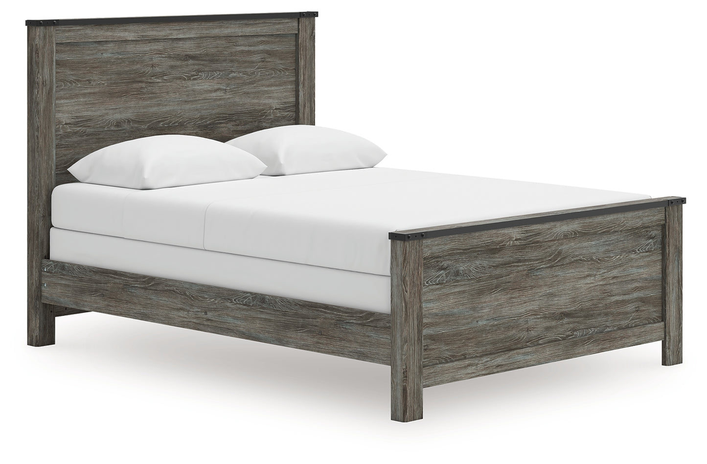 Cassel Furniture Outlet - Ashley Furniture - Frandern Bedroom - Queen Panel Bed / Black/Gray - B4480B21