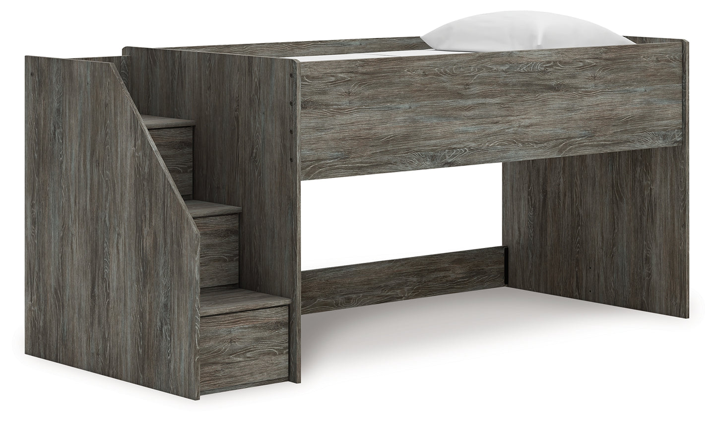 Cassel Furniture Outlet - Ashley Furniture - Frandern Bedroom - Twin Loft Bed / Gray - B4480B12
