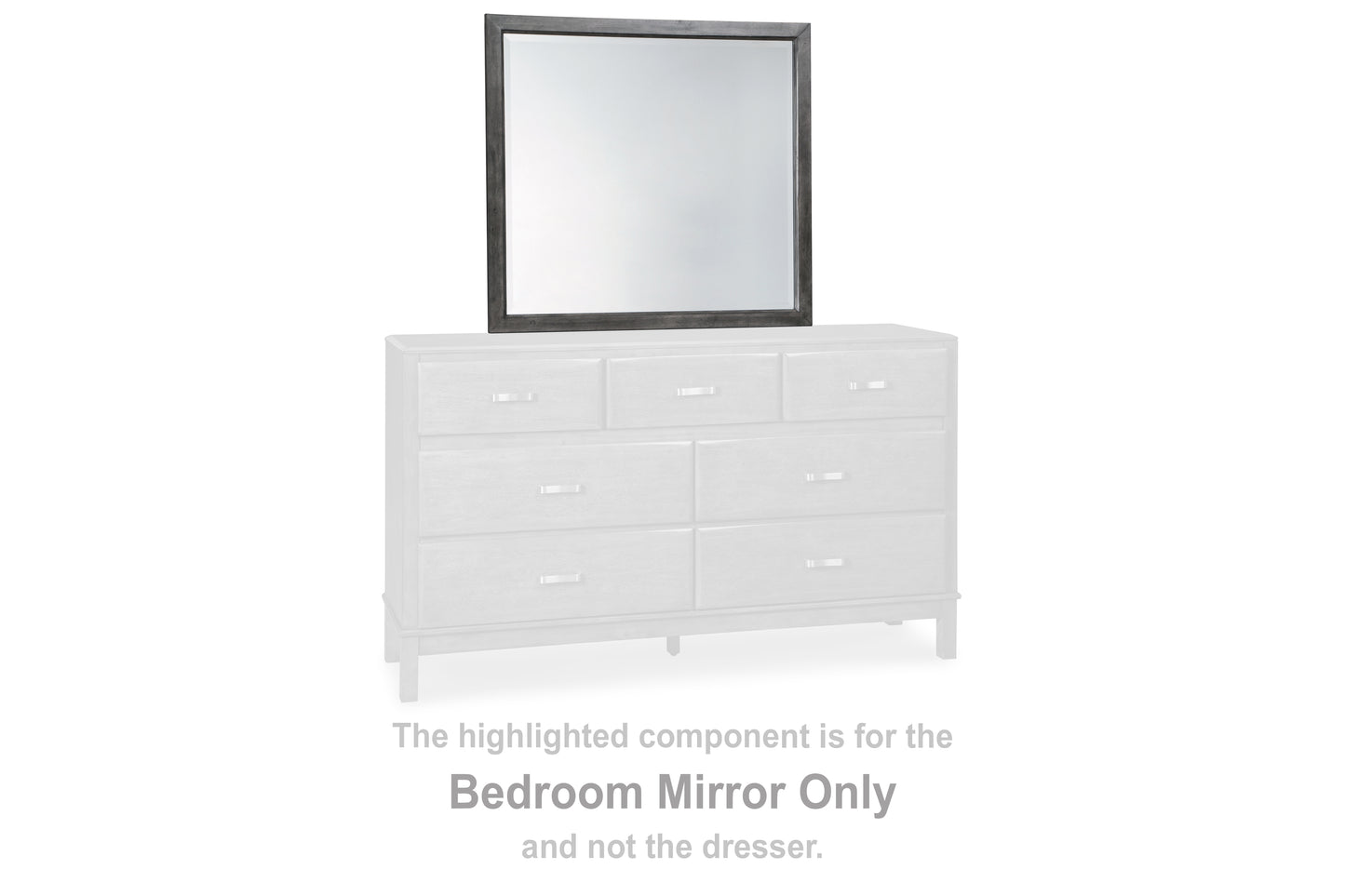 Cassel Furniture Outlet - Ashley Furniture - Caitbrook Bedroom - Bedroom Mirror / Gray - B476-36
