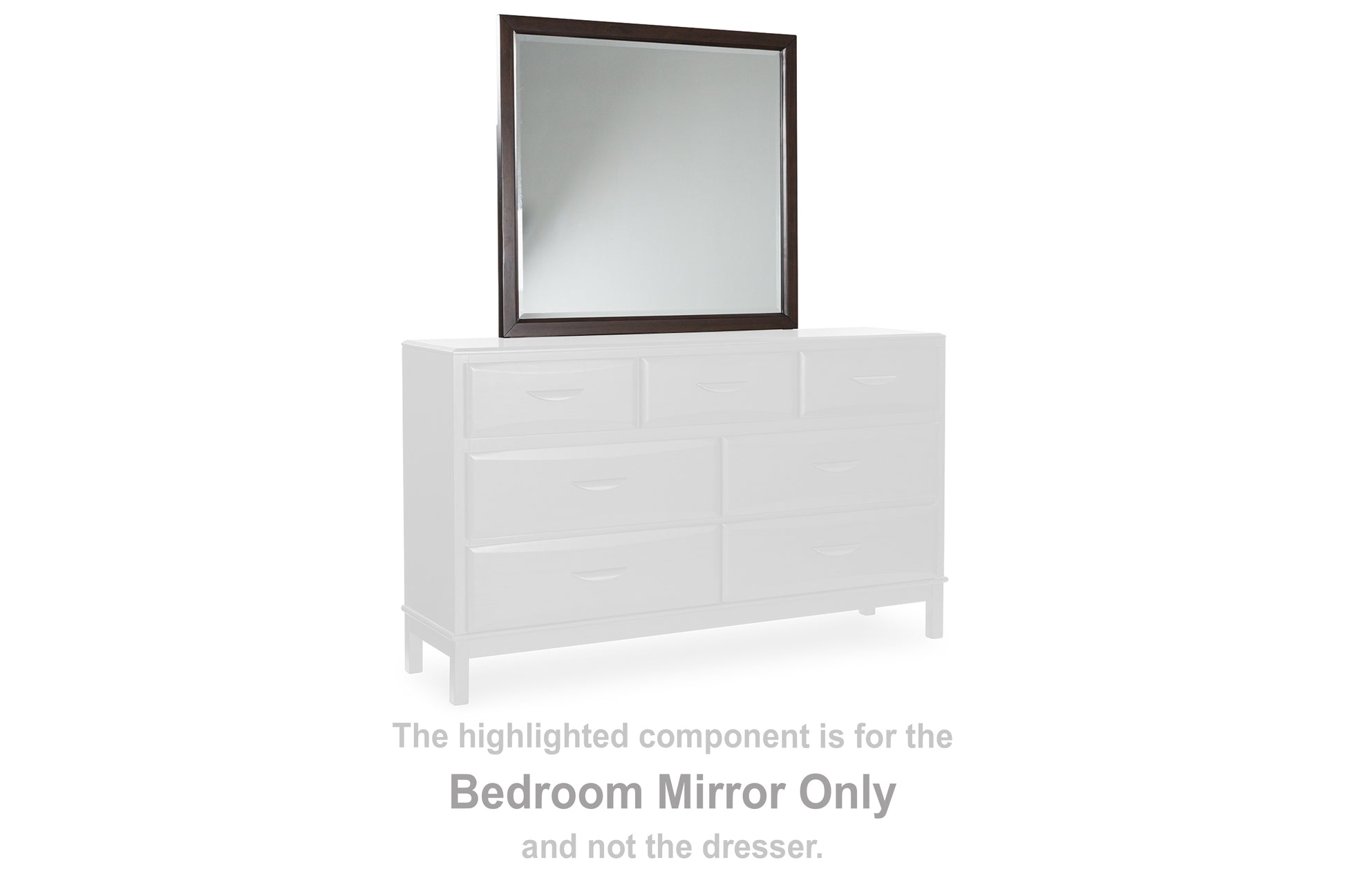 Cassel Furniture Outlet - Ashley Furniture - Vanmore Bedroom - Bedroom Mirror / Dark Brown - B479-36