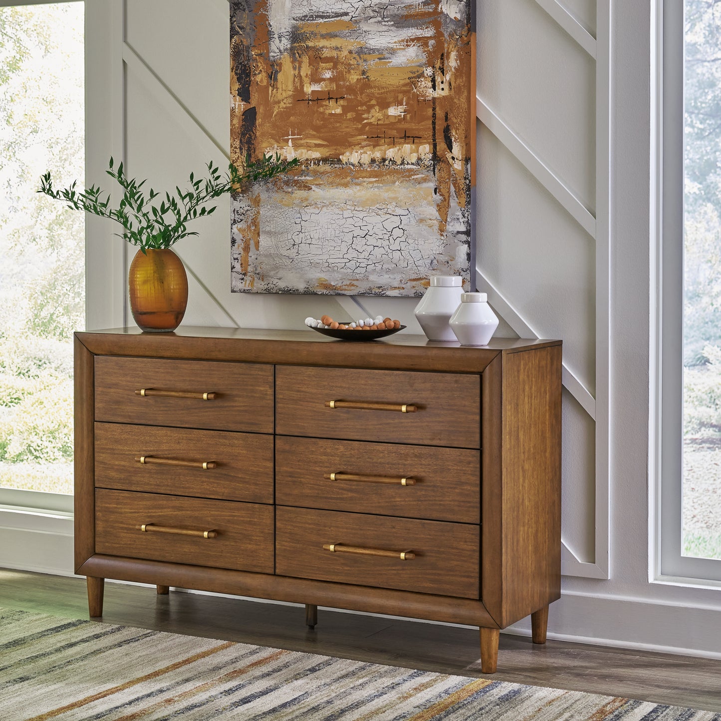 Cassel Furniture Outlet - Ashley Furniture - Lyncott Bedroom - Dresser / Brown - B615-31